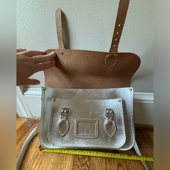 Cambridge Satchel Company silver metallic satchel. - Picture 12 of 15
